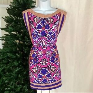 Boho XS LOFT lightweight Indian print dress caftan